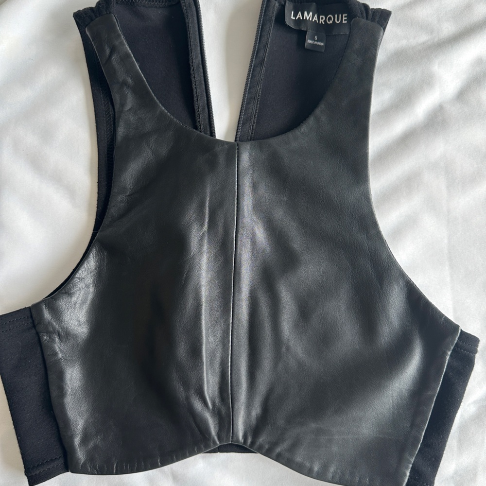 LAMARQUE leather top